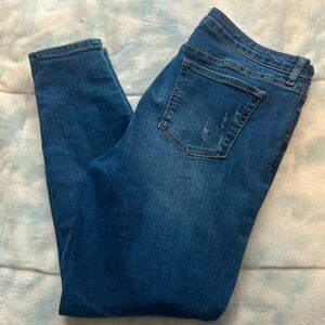 Hint of Blue skinny jeans.